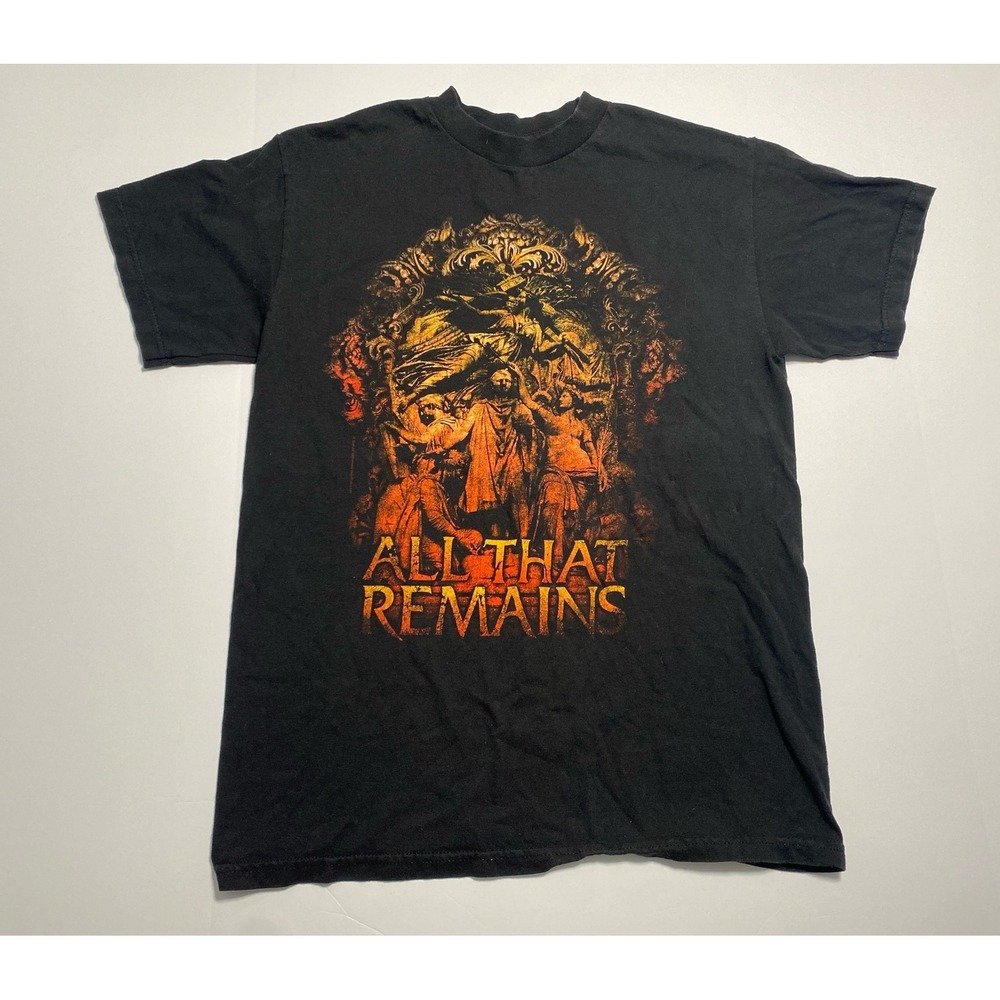 All That Remains Band T-Shirt Black Size Large Graphic Print